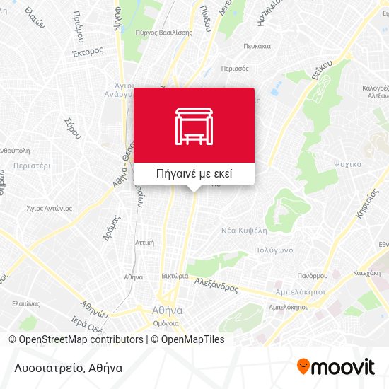 Λυσσιατρείο χάρτης
