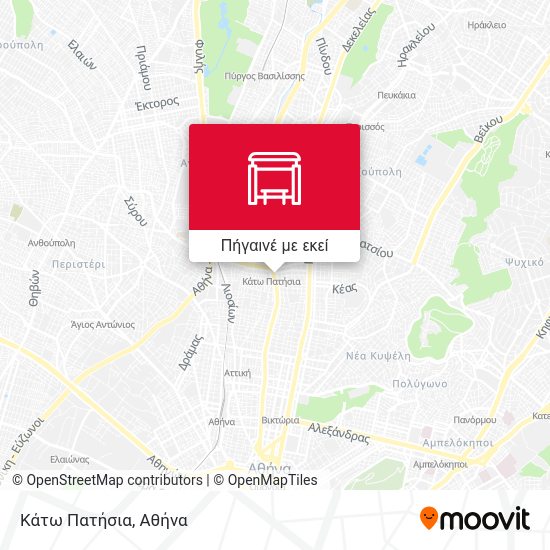 Κάτω Πατήσια χάρτης