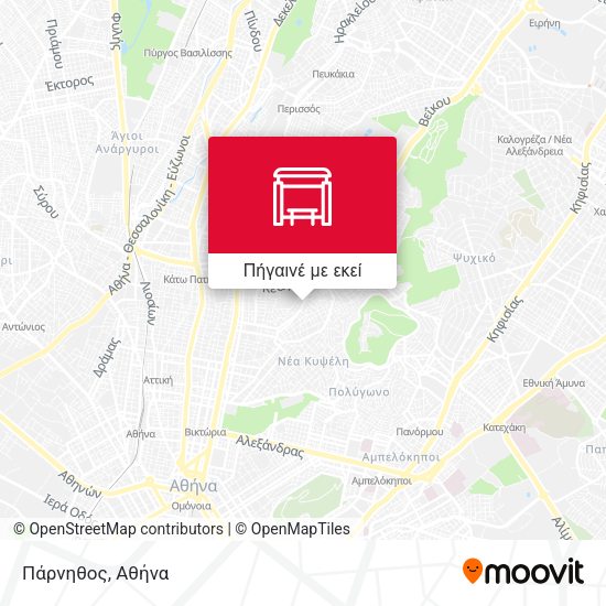 Πάρνηθος χάρτης