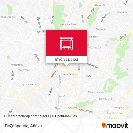 Πεζόδρομος χάρτης