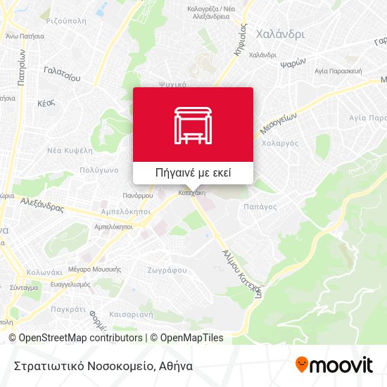 Στρατιωτικό Νοσοκομείο χάρτης