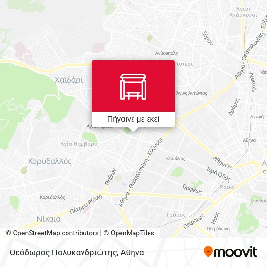 Θεόδωρος Πολυκανδριώτης χάρτης