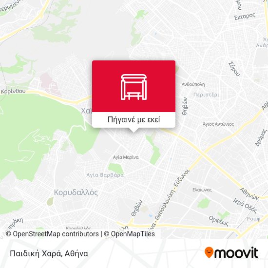 Παιδική Χαρά χάρτης