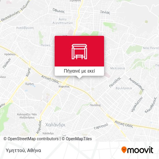 Υμηττού χάρτης