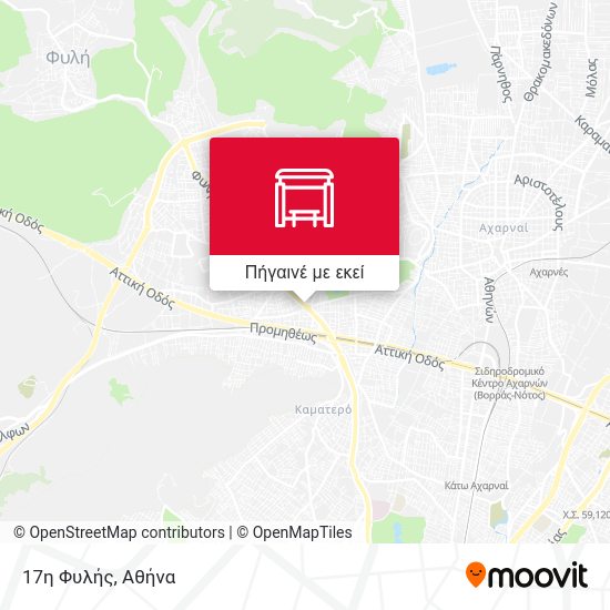 17η Φυλής χάρτης
