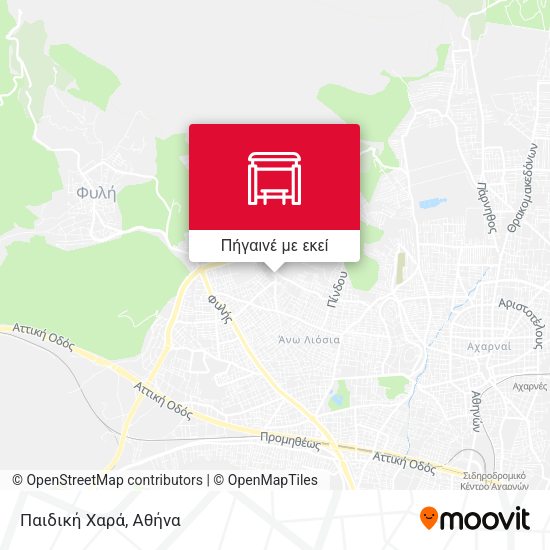 Παιδική Χαρά χάρτης