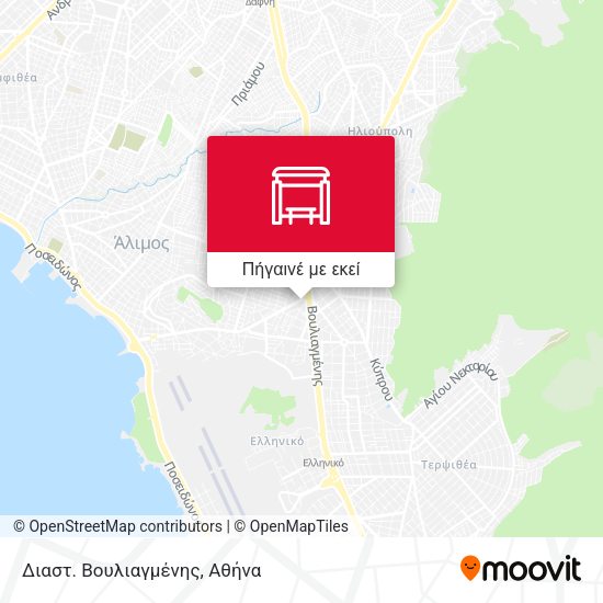 Διαστ. Βουλιαγμένης χάρτης