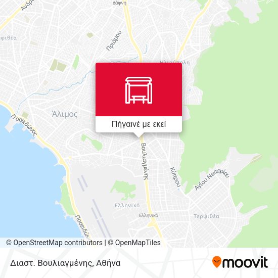 Διαστ. Βουλιαγμένης χάρτης
