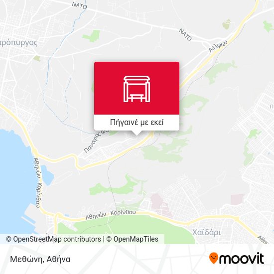 Μεθώνη χάρτης