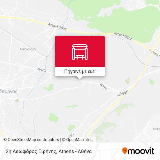 2η Λεωφόρος Ειρήνης χάρτης