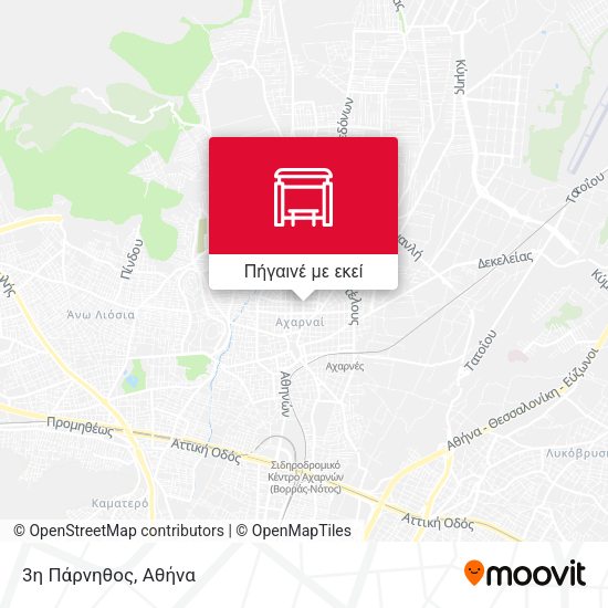 3η Πάρνηθος χάρτης