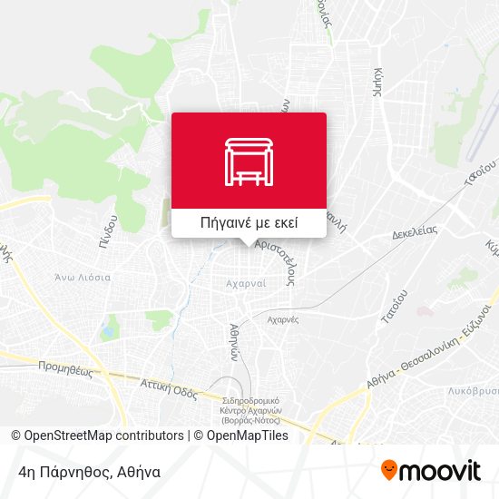 4η Πάρνηθος χάρτης