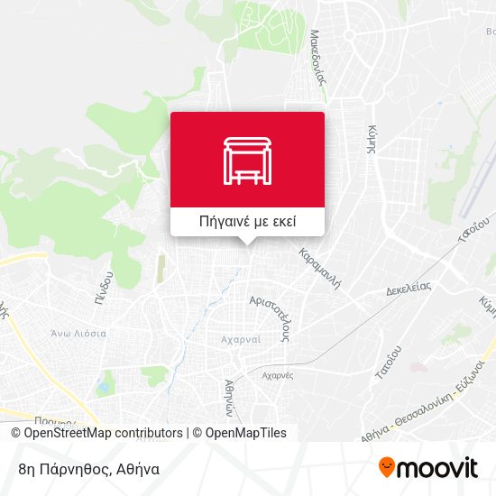 8η Πάρνηθος χάρτης