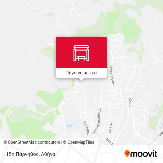 15η Πάρνηθος χάρτης
