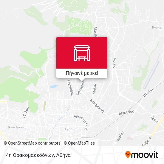 4η Θρακομακεδόνων χάρτης