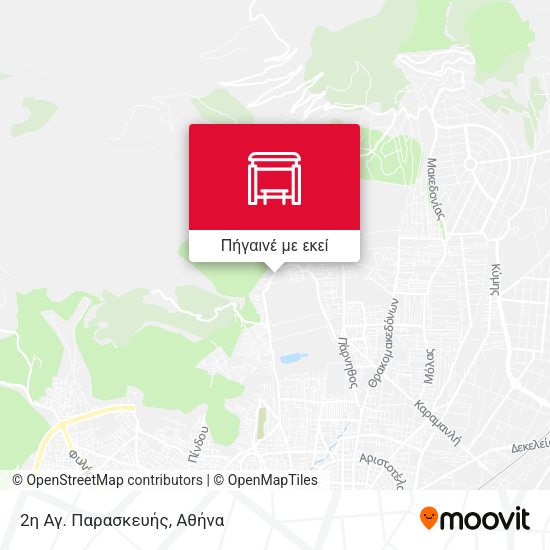 2η Αγ. Παρασκευής χάρτης