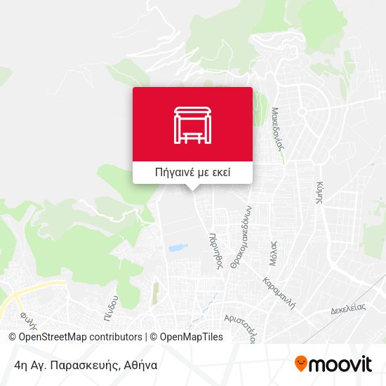 4η Αγ. Παρασκευής χάρτης