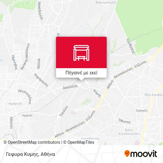 Γεφυρα Κυμης χάρτης