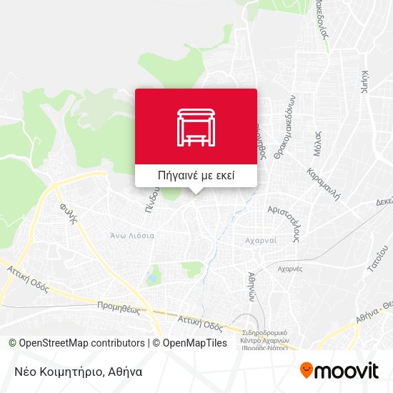 Νέο Κοιμητήριο χάρτης
