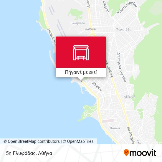 5η Γλυφάδας χάρτης