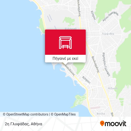 2η Γλυφάδας χάρτης