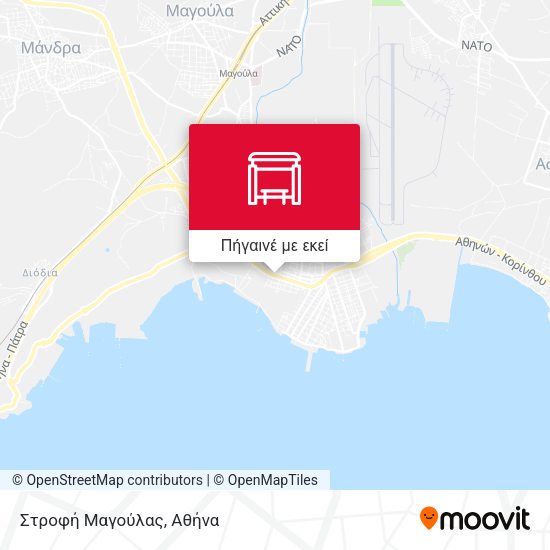 Στροφή Μαγούλας χάρτης