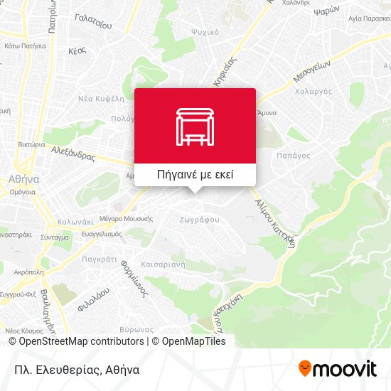 Πλ. Ελευθερίας χάρτης