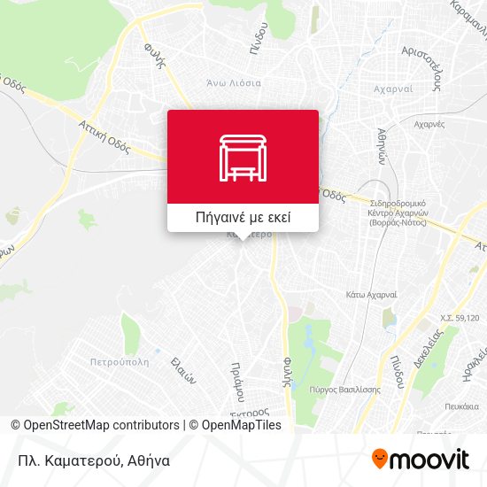 Πλ. Καματερού χάρτης