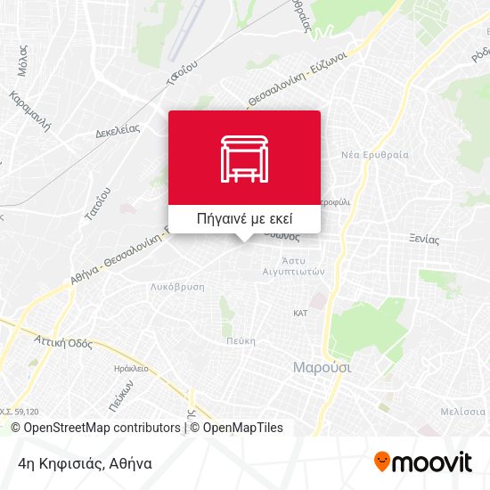 4η Κηφισιάς χάρτης