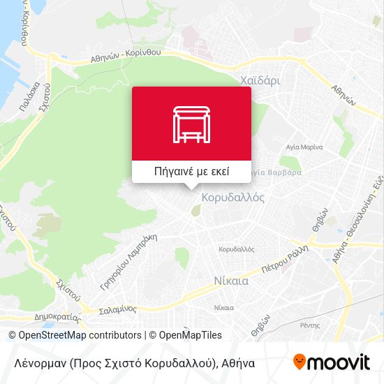Λένορμαν (Προς Σχιστό Κορυδαλλού) χάρτης