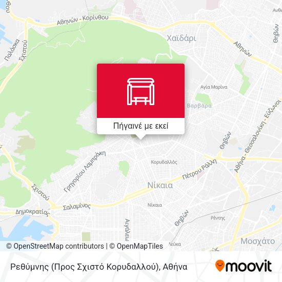 Ρεθύμνης (Προς Σχιστό Κορυδαλλού) χάρτης