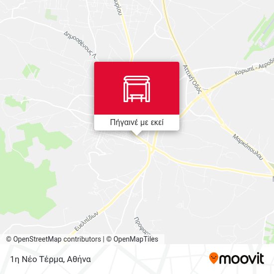 1η Νέο Τέρμα χάρτης