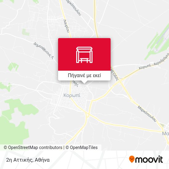 2η Αττικής χάρτης