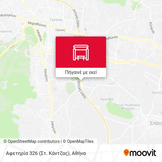 Αφετηρία 326 (Στ. Κάντζας) χάρτης