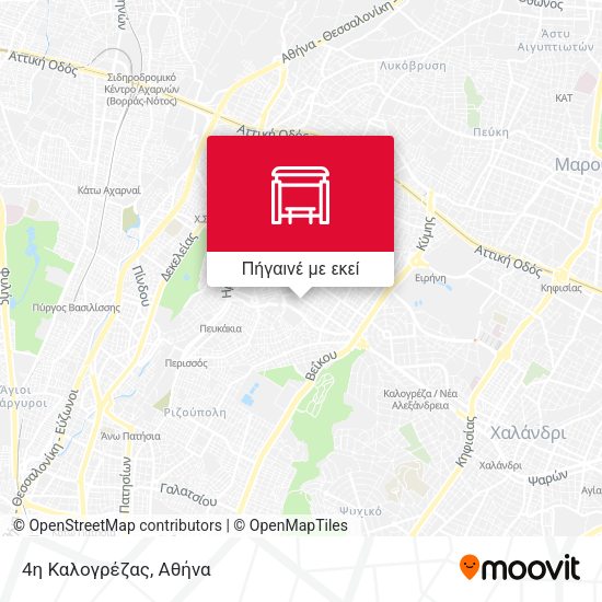 4η Καλογρέζας χάρτης