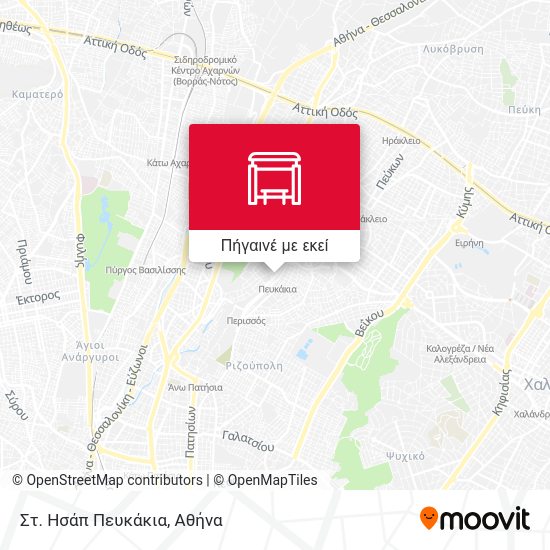 Στ. Ησάπ Πευκάκια χάρτης
