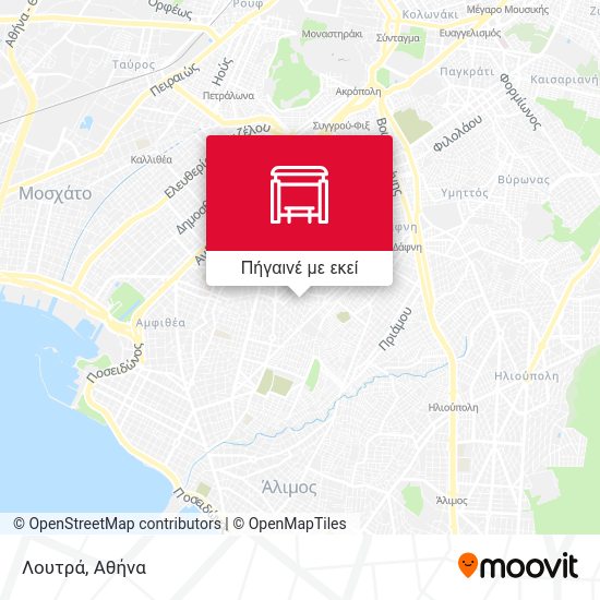 Λουτρά χάρτης