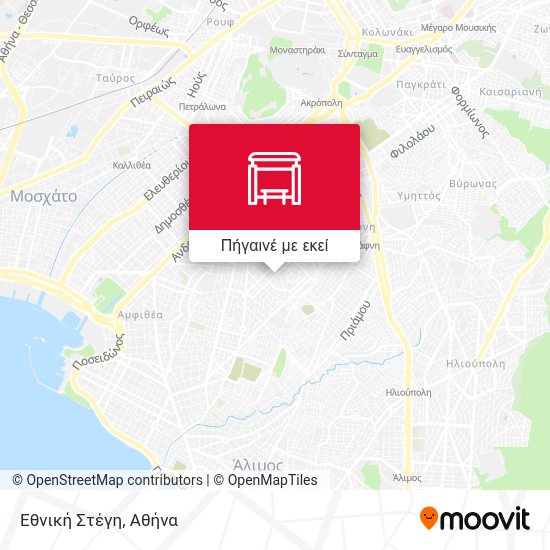 Εθνική Στέγη χάρτης