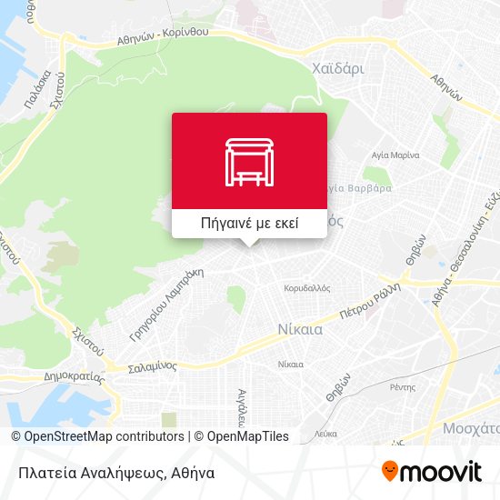 Πλατεία Αναλήψεως χάρτης