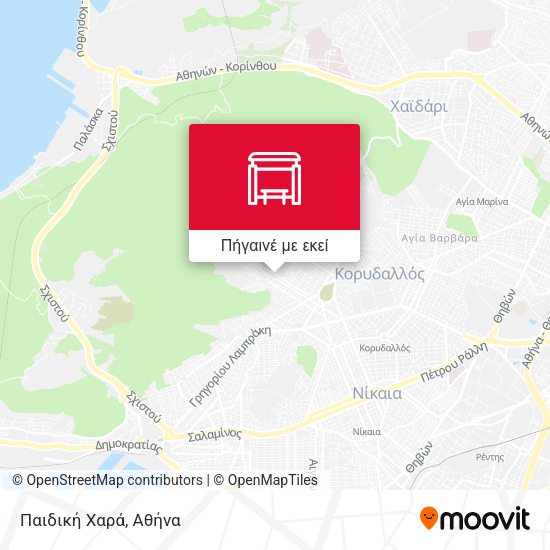 Παιδική Χαρά χάρτης
