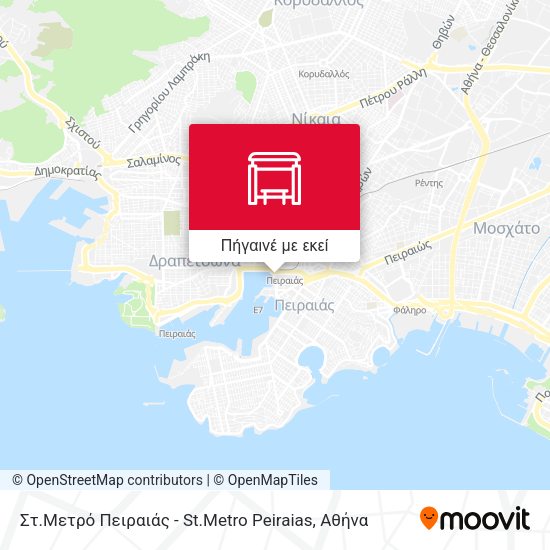 Στ.Μετρό Πειραιάς - St.Metro Peiraias χάρτης