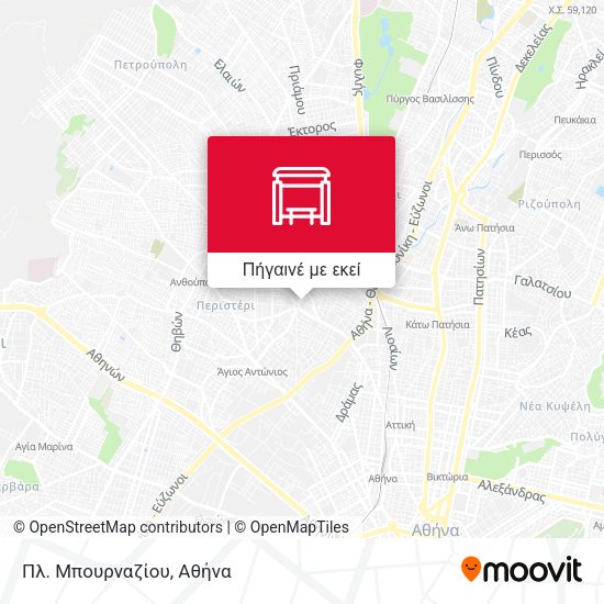 Πλ. Μπουρναζίου χάρτης