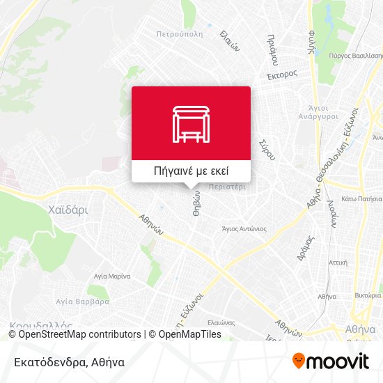 Εκατόδενδρα χάρτης