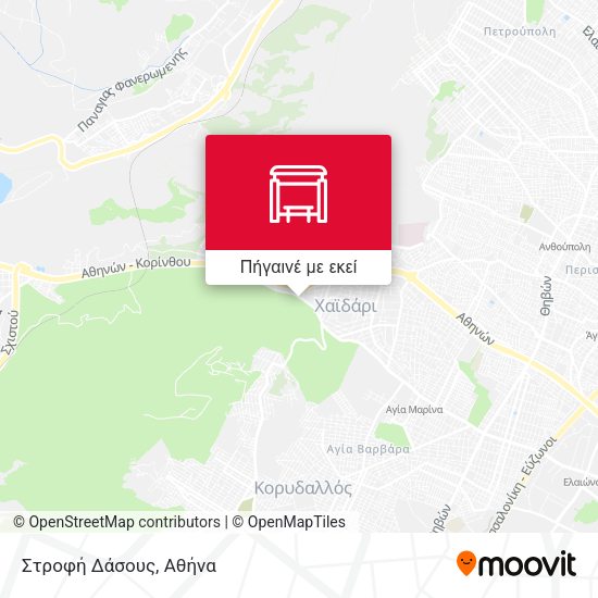 Στροφή Δάσους χάρτης