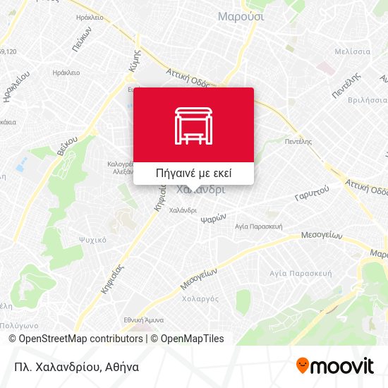 Πλ. Χαλανδρίου χάρτης