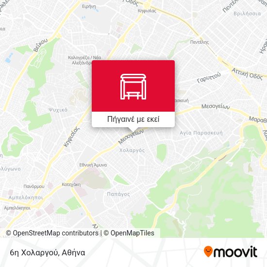 6η Χολαργού χάρτης