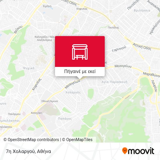7η Χολαργού χάρτης