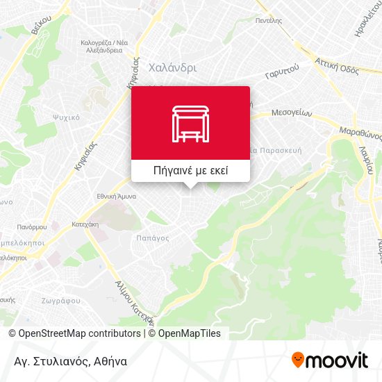 Αγ. Στυλιανός χάρτης