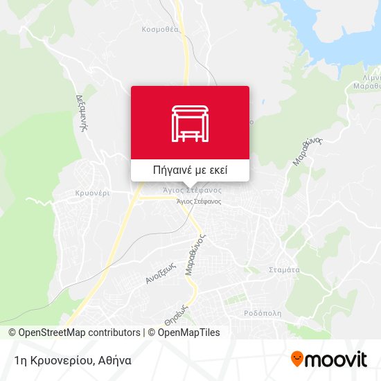 1η Κρυονερίου χάρτης