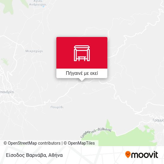 Είσοδος Βαρνάβα χάρτης
